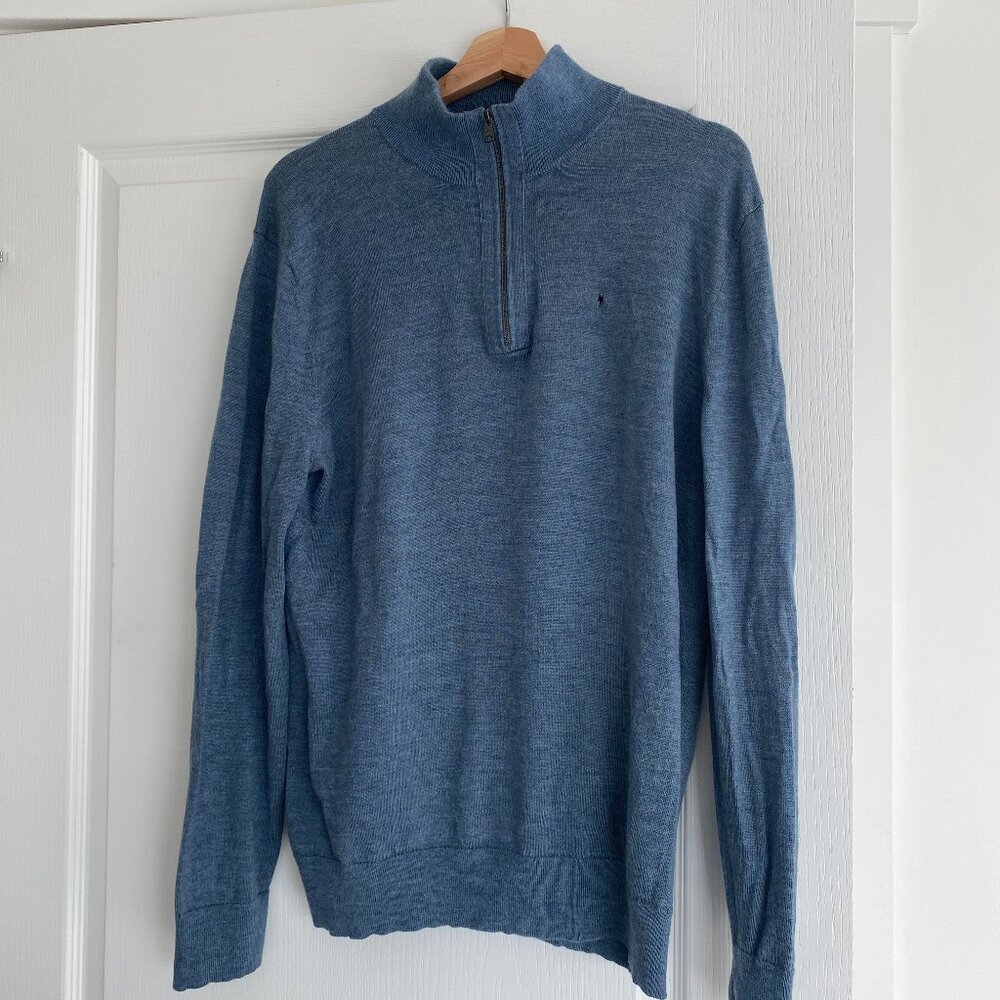 Banana Republic Merino Wool Quarter Zip Sweater - Flawed